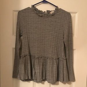 Grey long sleeve top